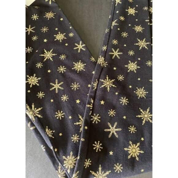 Flirtitude Active Leggings Women’s Size X-Small XS Snowflakes Gold Shiny NWT - Picture 3 of 6